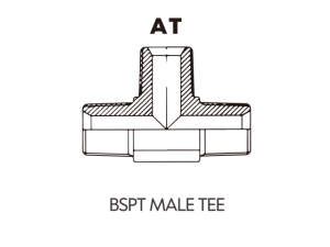 BSP BSPT ADAPTOR BSPT MALE TEE