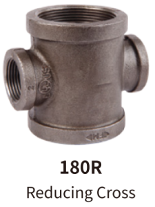 galvanized balck mallebale iron fitting reducing cross
