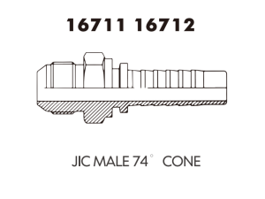 JIC SAE OFRS NPT Fitting JIC MALE 74' CONE