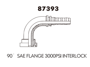 SAE flange 90 SAE FLANGE 3000PSIINTERLOCK