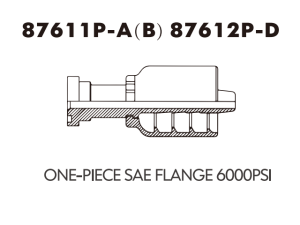 one piece fitting ONE-PIECE SAE FLANGE 600OPSI