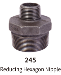galvanized balck mallebale iron fitting reducing nipple