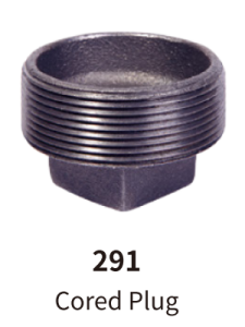 galvanized balck mallebale iron fitting plain plug