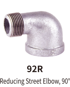 galvanized balck mallebale iron fitting elbow 90 mf
