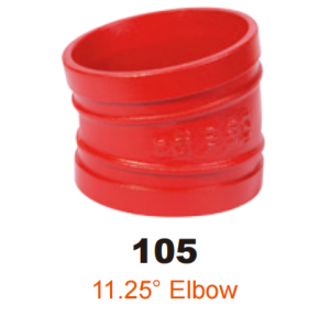 ductile iron grooved fitting 11.25 elbow