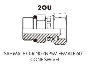 JIC SAE ORFS NPT NPSM Adaptor
